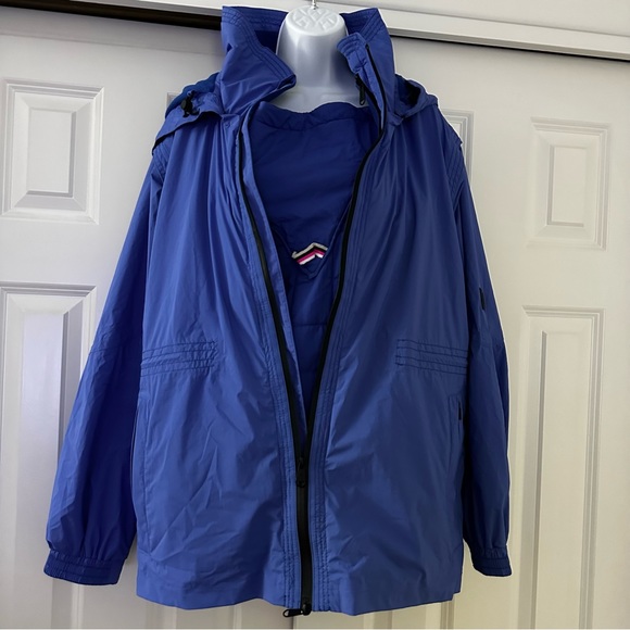 Free Movement by Free People Shred It 5-in-1 Jacket size Medium color blue - Picture 3 of 11